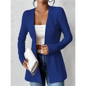 One Button Long Sleeve Blazer
